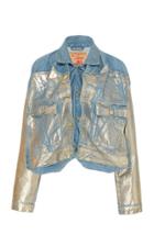 Y/project Metallic Foiled Denim Jacket