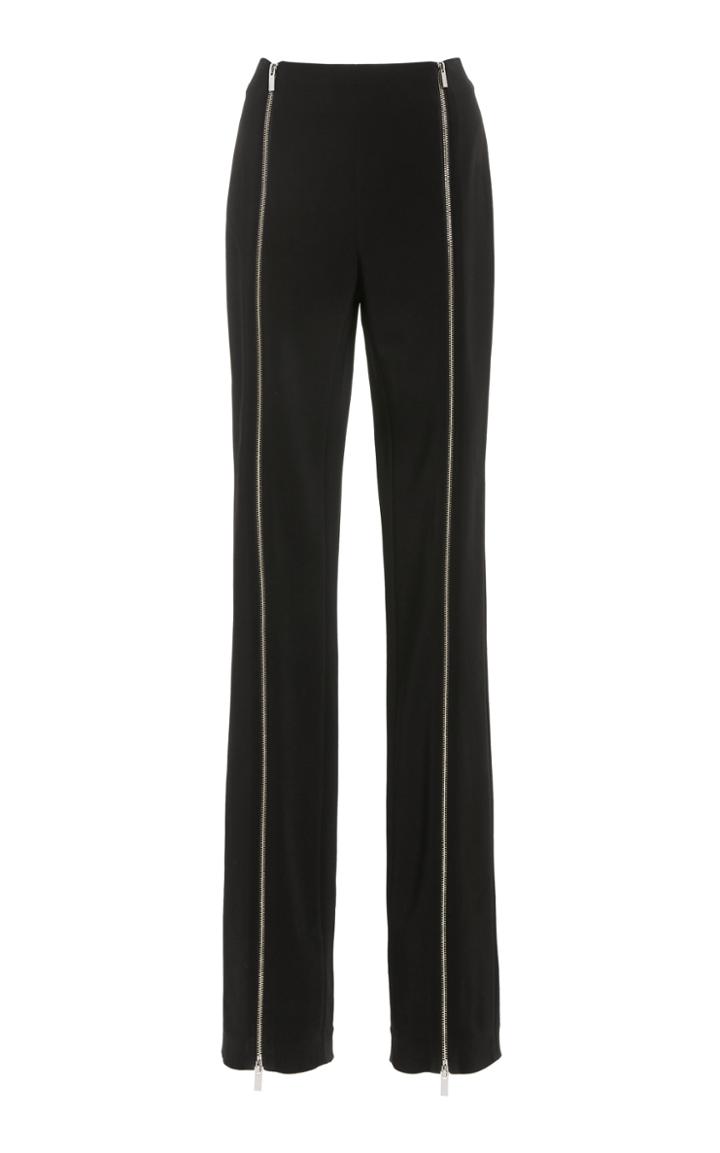 Rosetta Getty Zip-detailed Crepe Skinny Pants