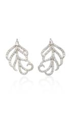 Sutra 18k White Gold Diamond Earrings
