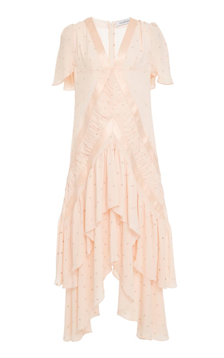 Lug Von Siga Asymmetric Chiffon Dress