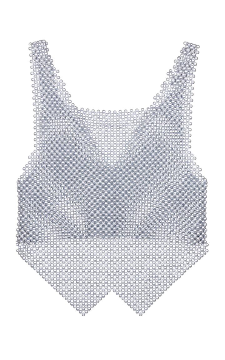 Moda Operandi Bevza Recycled Faux-pearl Top