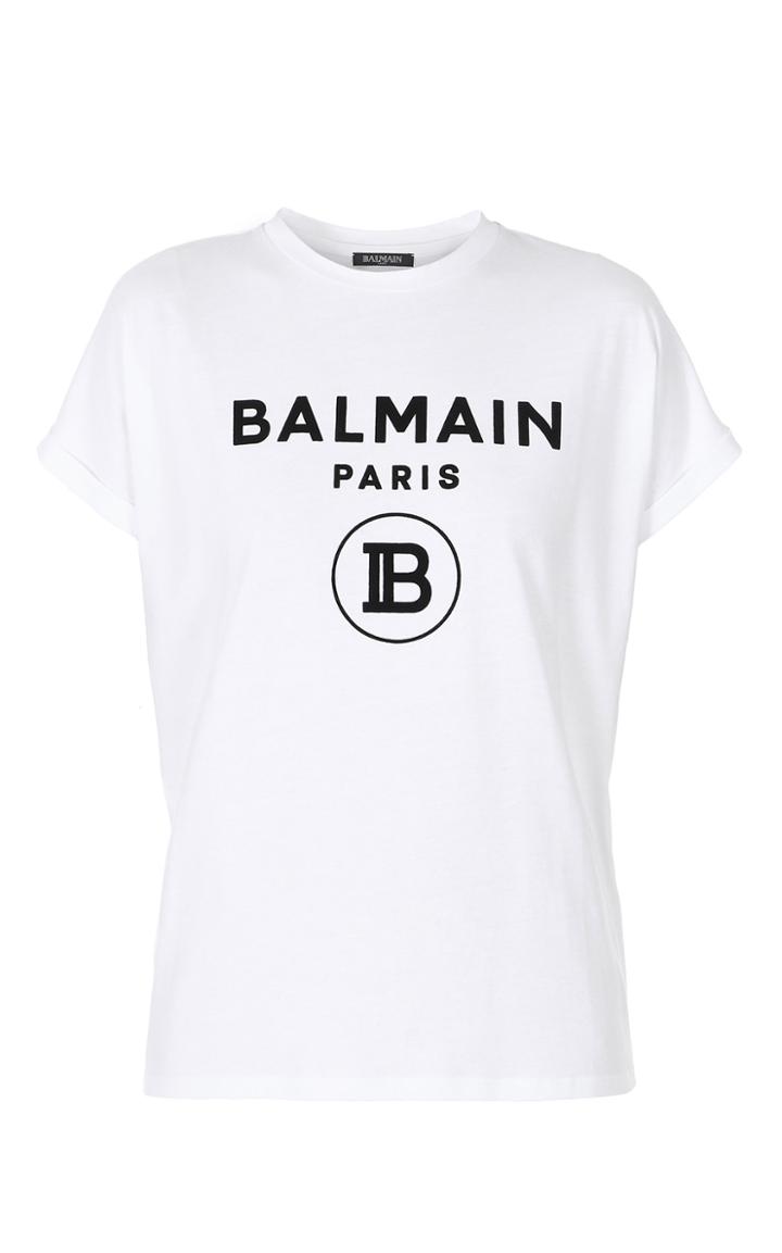 Balmain Cotton 'balmain' Logo T-shirt