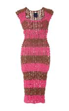 Helen Rdel Striped Crochet-knit Dress