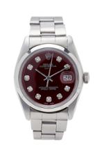 Vintage Watches Rolex Date Cherry Cola Pearlized Diamond Dial