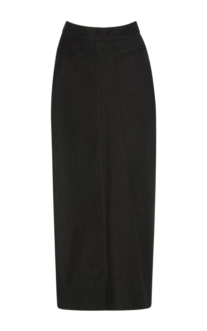Isa Arfen Ruched Back Pencil Skirt