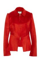 Alexis Unity Half-zip Calf Suede Jacket