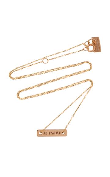 Vanrycke Bonnie & Clyde 18k Rose Gold Necklace