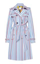 Stella Jean Cotton Blend Tie Trench
