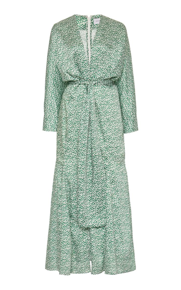 Significant Other Lexi Printed Belted Maxi Dress