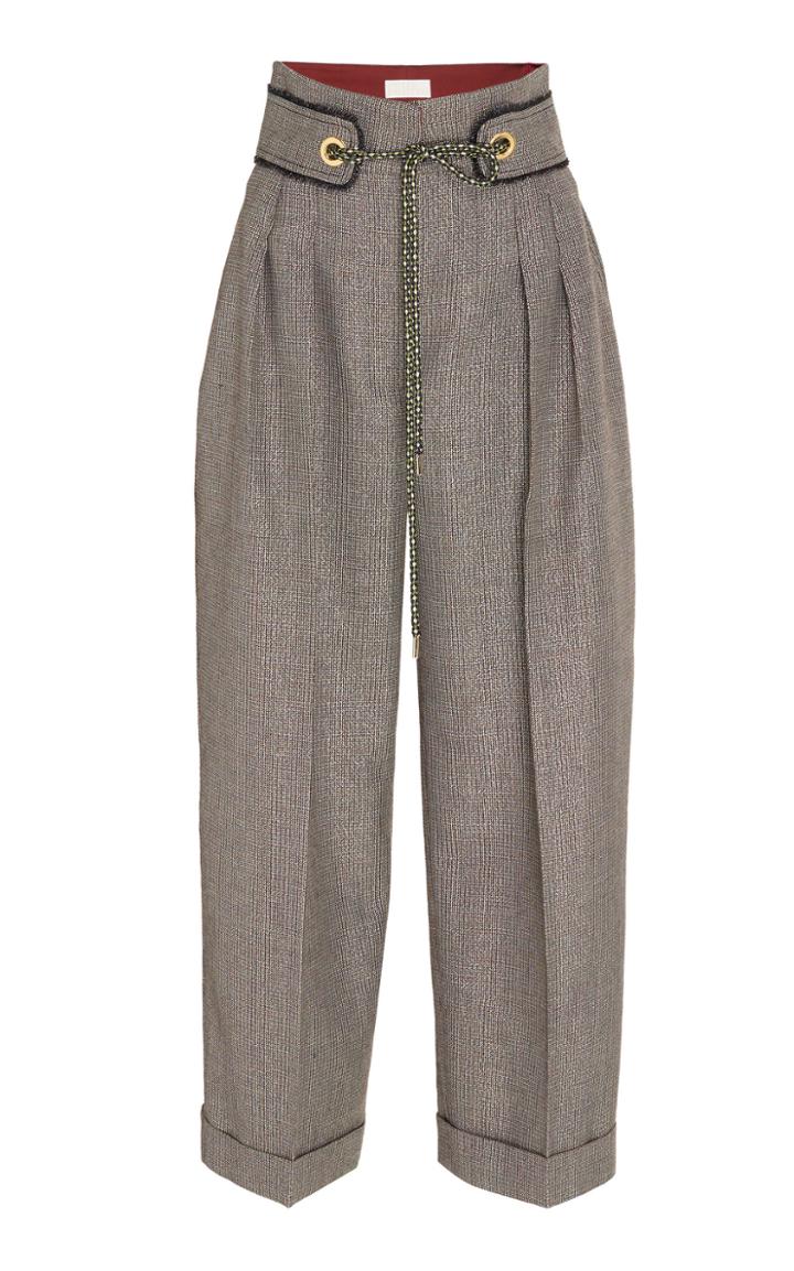 Peter Pilotto Lurex Tailored High-waist Trousers