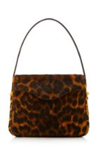 Edie Parker Hot Box Small Leopard-print Calfhair Shoulder Bag