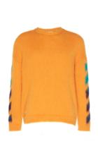 Off-white C/o Virgil Abloh Brushed Mohair Crewneck Sweater