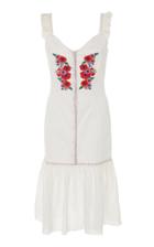 Carolina K Castella Embroidered Cotton Midi Dress