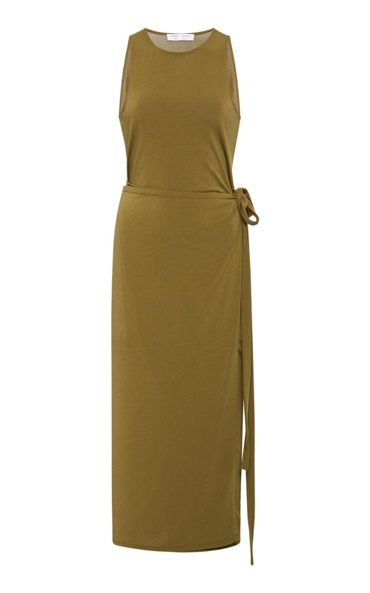 Proenza Schouler White Label Belted Stretch-jersey Midi Dress