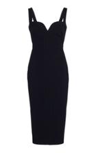 Victoria Beckham Bonded Crepe Fitted Cami Dress