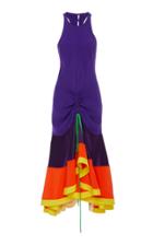 Prabal Gurung Jhanta Silk-cady Ruched Midi Dress