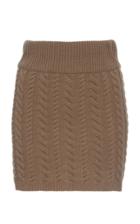 Attico Cable Knit Mini Skirt