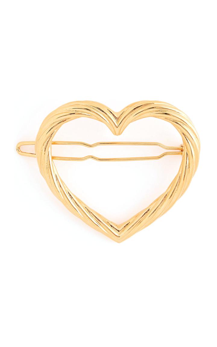 Loeffler Randall Lou Gold-tone Heart Barrette