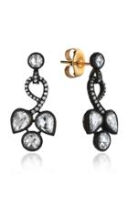 Gilan Palace Heritage 18k Yellow Gold Diamond Earrings