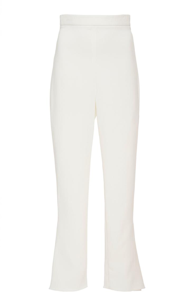 Cushnie High-rise Cropped Crepe Pants