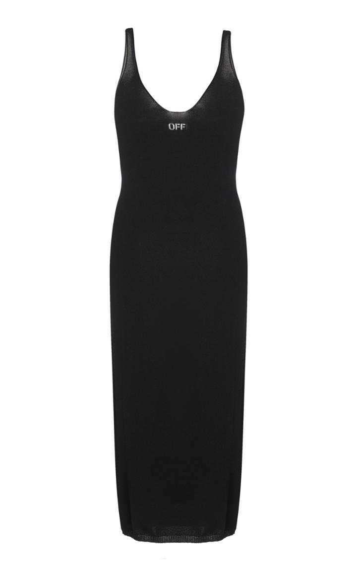 Off-white C/o Virgil Abloh Scoop Neck Knit Dress