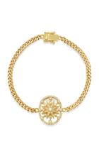 Colette Jewelry Star Cage 18k Yellow-gold, Diamond And Pearl Bracelet