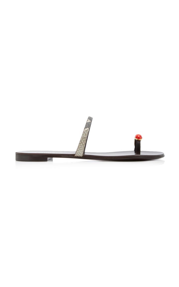 Giuseppe Zanotti Nuvo Rock Leather Sandals