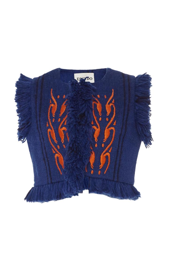 Escvdo Chilla Suri Handwoven And Hand Embroidered Gilet
