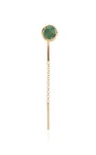 Fie Isolde Freja 14k Gold Emerald Single Earring