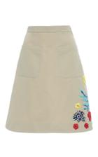 Christina Economou Safari Embellished Skirt