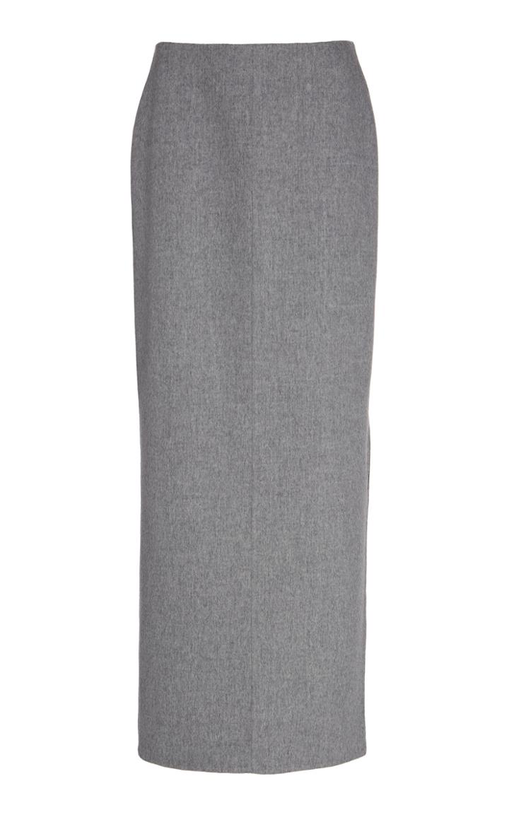 Agnona Wool And Cashmere-blend Maxi Skirt Size: 40