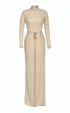 Moda Operandi Khyeli High Neck Silk Crepe Gown