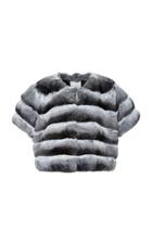 Pologeorgis Cap Sleeve Chinchilla Bolero