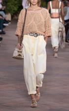 Moda Operandi Alberta Ferretti Garment Dyed Drill High-rise Trousers