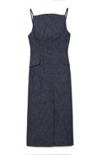 Moda Operandi Carolina Herrera Stretch-denim Button-front Midi Dress
