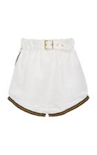 Cynthia Rowley Hudson Silk Linen Belted Boxing Short