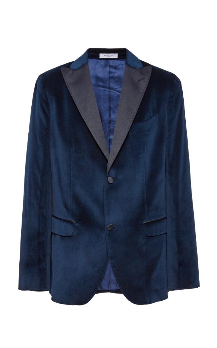 Boglioli K-dinner Velvet Single-breasted Blazer