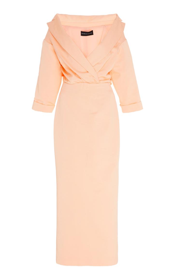 Moda Operandi Brandon Maxwell Off The Shoulder Sheath Dress Size: 0