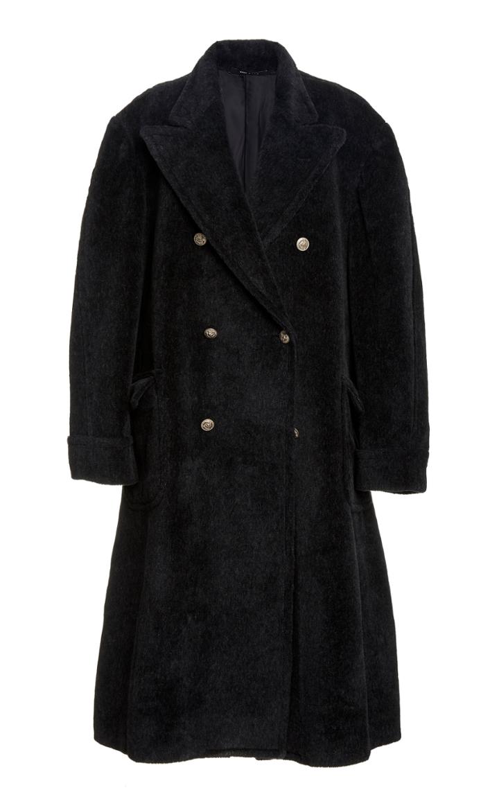Moda Operandi R13 Oversized Velvet Double-breasted Coat