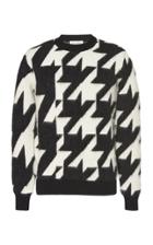 Moda Operandi Alexander Mcqueen Houndstooth Mohair Sweater Size: S