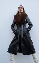 Magda Butrym Ohio Leather Belted Coat
