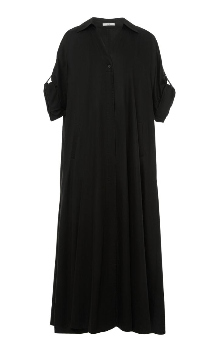 Co Pleated Cotton Shirt Dress