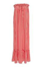 Adriana Degreas Striped Poplin Midi Dress