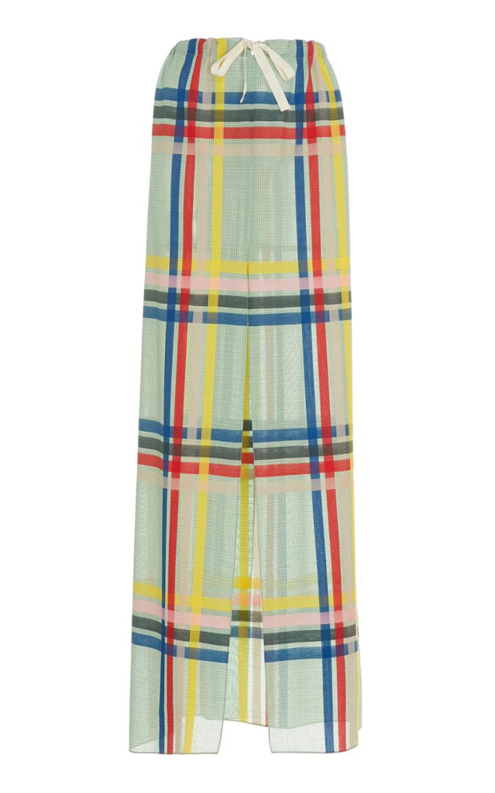 Maison Rabih Kayrouz Etamine Wool Maxi Skirt