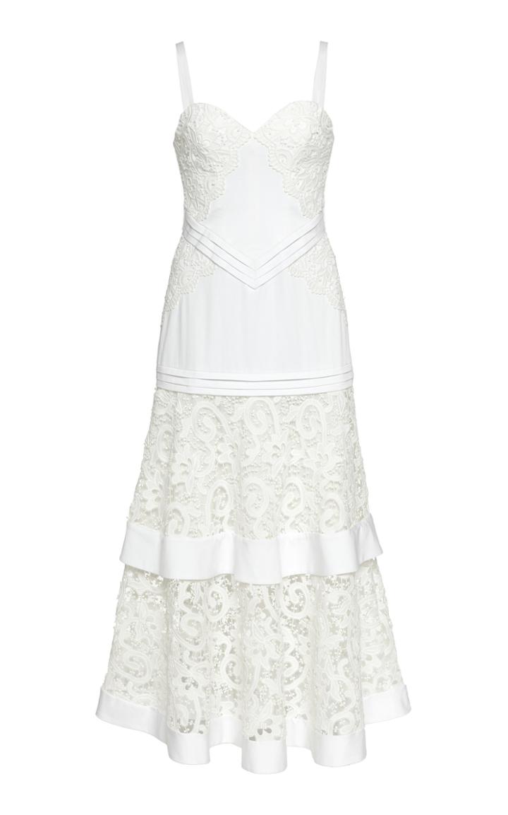 Alexis Harlowe Sweetheart Midi Lace Dress