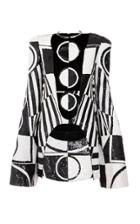 Moda Operandi Balmain Geometric Cutout Sequined Mini Dress Size: 36
