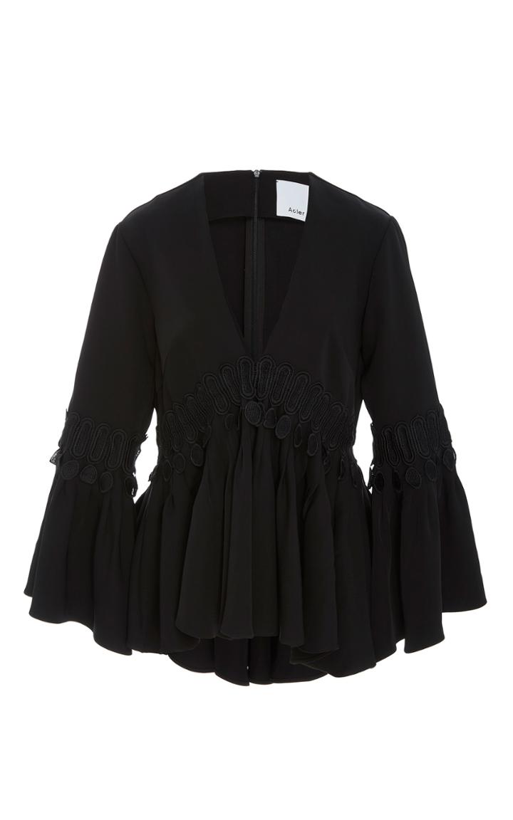 Acler Harvey Crepe Blouse