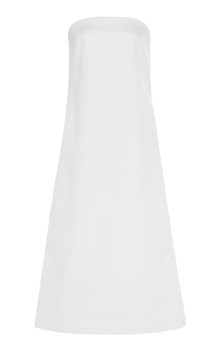 Moda Operandi White Story Isia Strapless Poplin Dress Size: 6