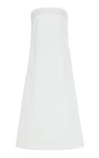 Moda Operandi White Story Isia Strapless Poplin Dress Size: 6