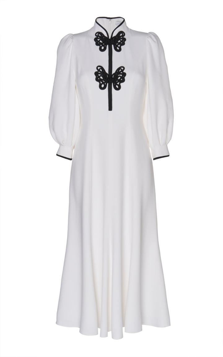 Andrew Gn Embroidered Crepe Dress